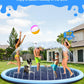 VISTOP Non-Slip Splash Pad for Kids and Dog, Thicken Sprinkler Pool Summer Outdoor Water Toys - Fun Backyard Fountain Play Mat for Baby Girls Boys Children or Pet Dog (67 inch, Blue&Blue)