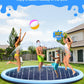 VISTOP Non-Slip Splash Pad for Kids and Dog, Thicken Sprinkler Pool Summer Outdoor Water Toys - Fun Backyard Fountain Play Mat for Baby Girls Boys Children or Pet Dog (67 inch, Blue&Blue)