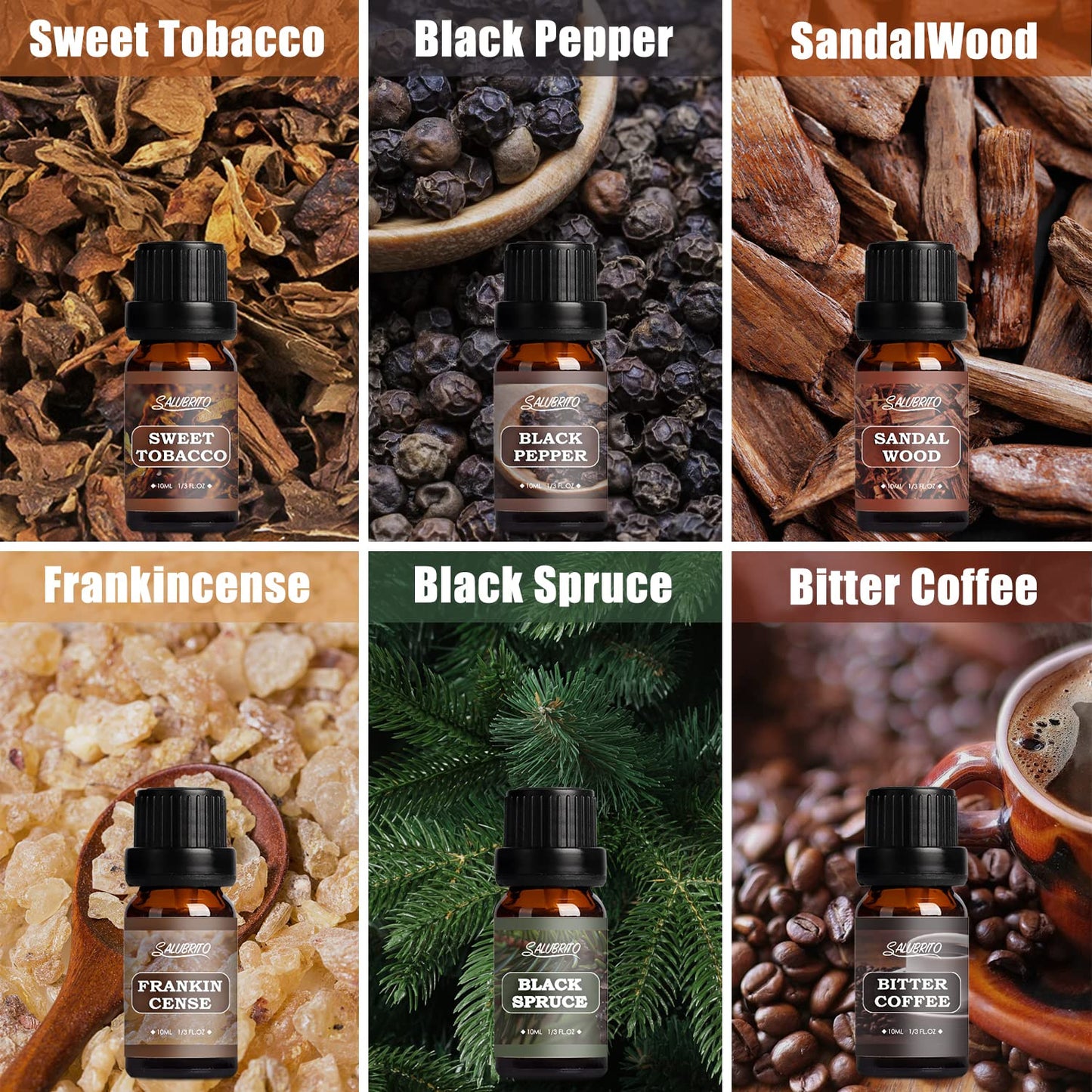 SALUBRITO Clean Fragrance Oils Set