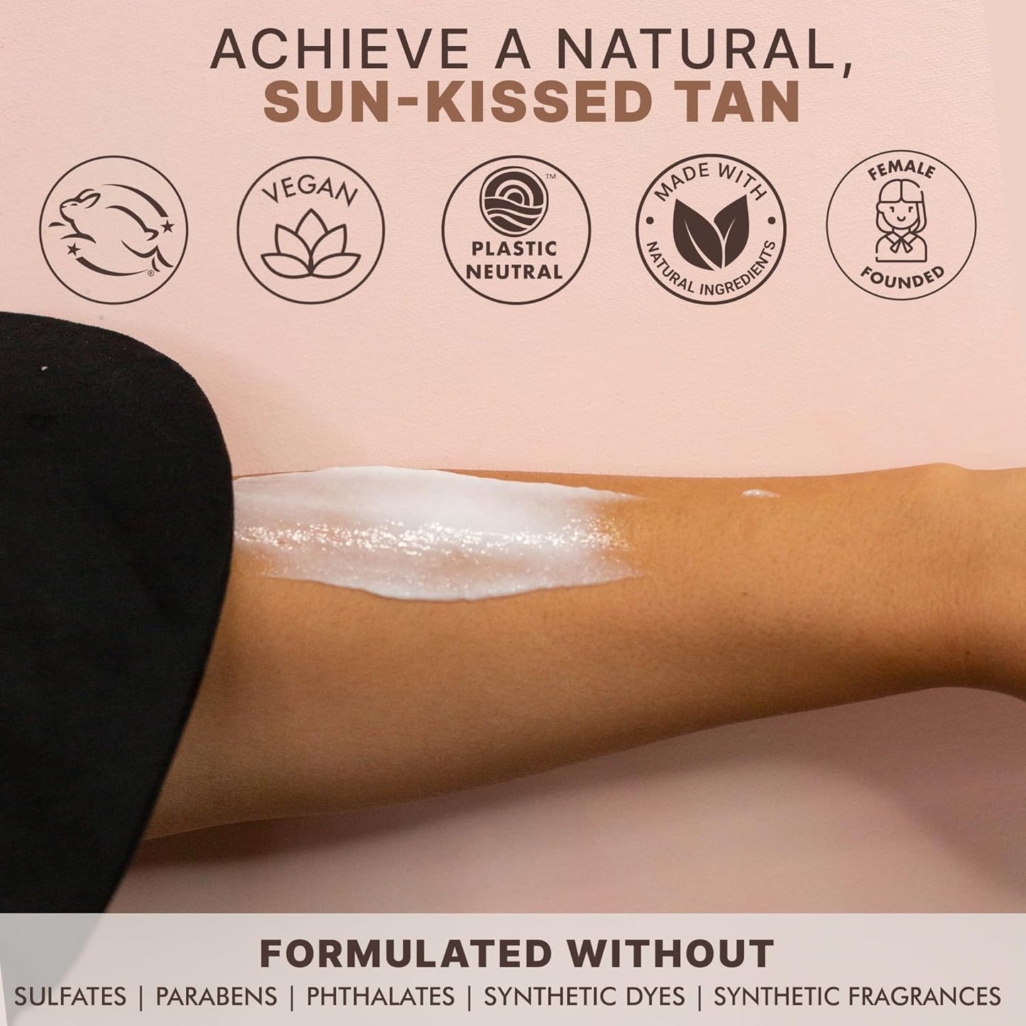 Beauty by Earth Self Tanner Natural Organic Moisturizing Lotion Medium to Dark