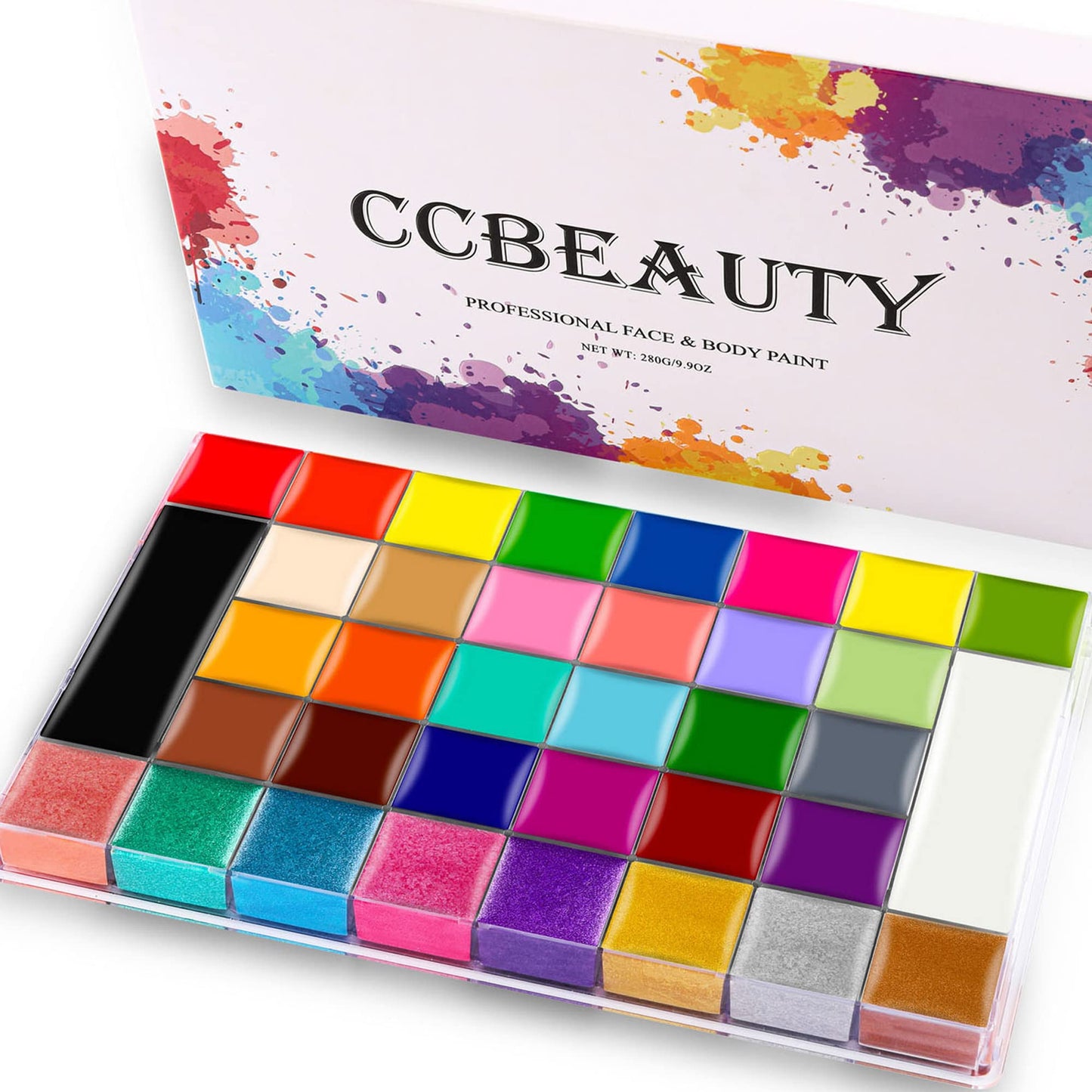 CCbeauty Professional 36 Colors Face Body Paint Kit
