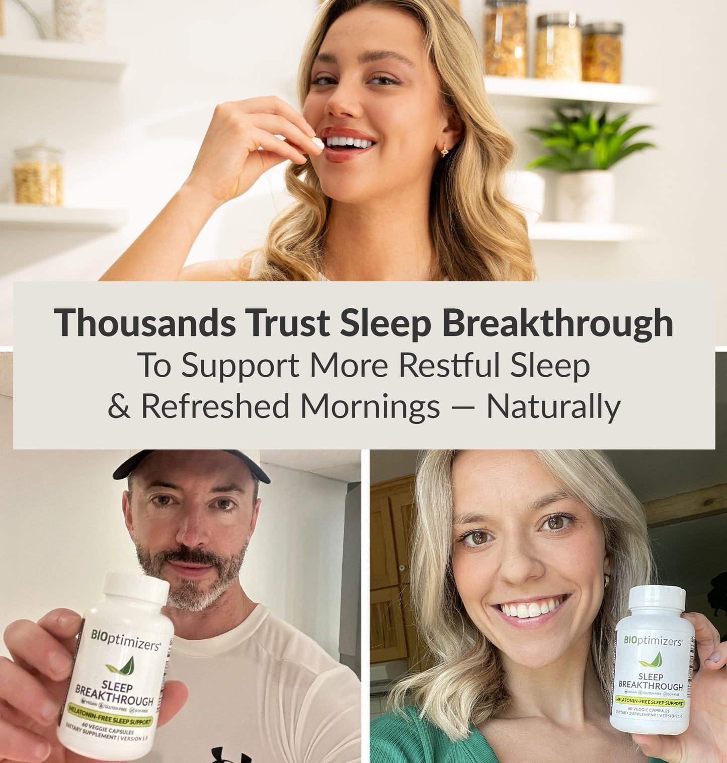 BIOptimizers Sleep Breakthrough Capsules - Natural Support Supplement