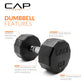 CAP Barbell 10 LB Coated Hex Dumbbell Weight Pair with Black Handle