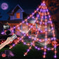 550 LED Halloween Spider Web Lights