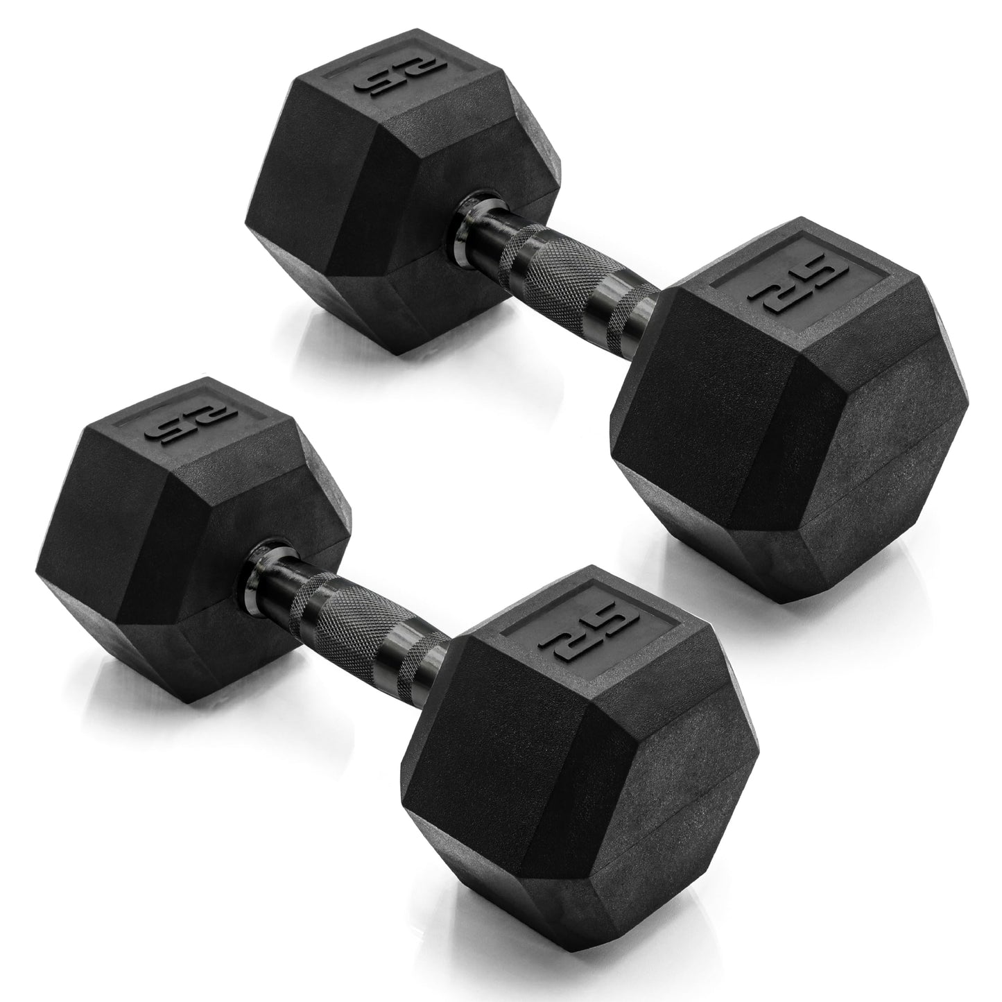 CAP Barbell 10 LB Coated Hex Dumbbell Weight Pair with Black Handle