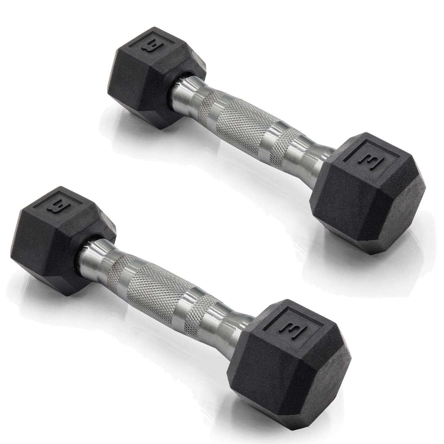 CAP Barbell 10 LB Coated Hex Dumbbell Weight Pair with Black Handle