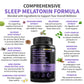 12-in-1 Melatonin Sleep Capsules - Natural Sleep Aids for Adults with Melatonin 5mg