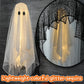 2-Pack Halloween Ghost Decorations with Remote-Controlled String Lights