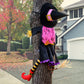 POPGIFTU 64" Large Crashing Witch into Tree Halloween Outdoor Decoration