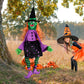 POPGIFTU 64" Large Crashing Witch into Tree Halloween Outdoor Decoration