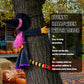 POPGIFTU 64" Large Crashing Witch into Tree Halloween Outdoor Decoration