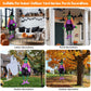 POPGIFTU 64" Large Crashing Witch into Tree Halloween Outdoor Decoration