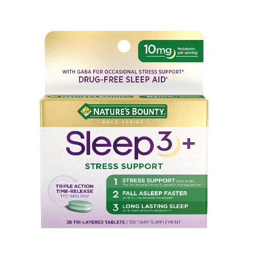 Nature's Bounty Stress Support Melatonin by Sleep3, 10mg